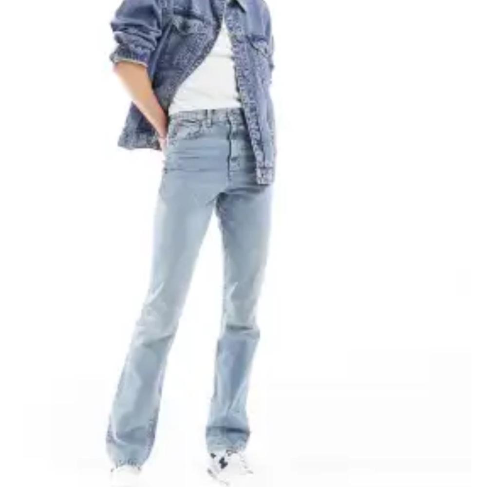 ASOS DESIGN Tall dad jeans in light blue